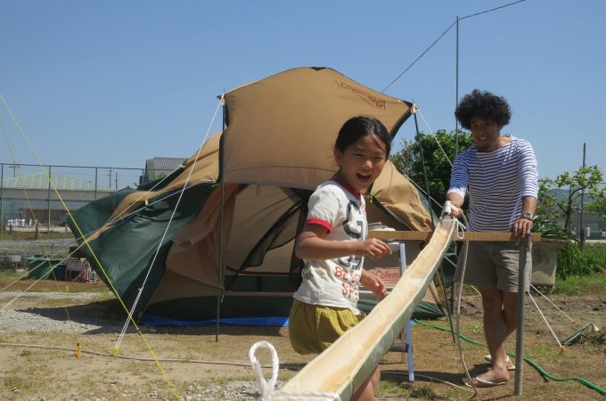 近江八幡住宅工房ライブス流しそうめん